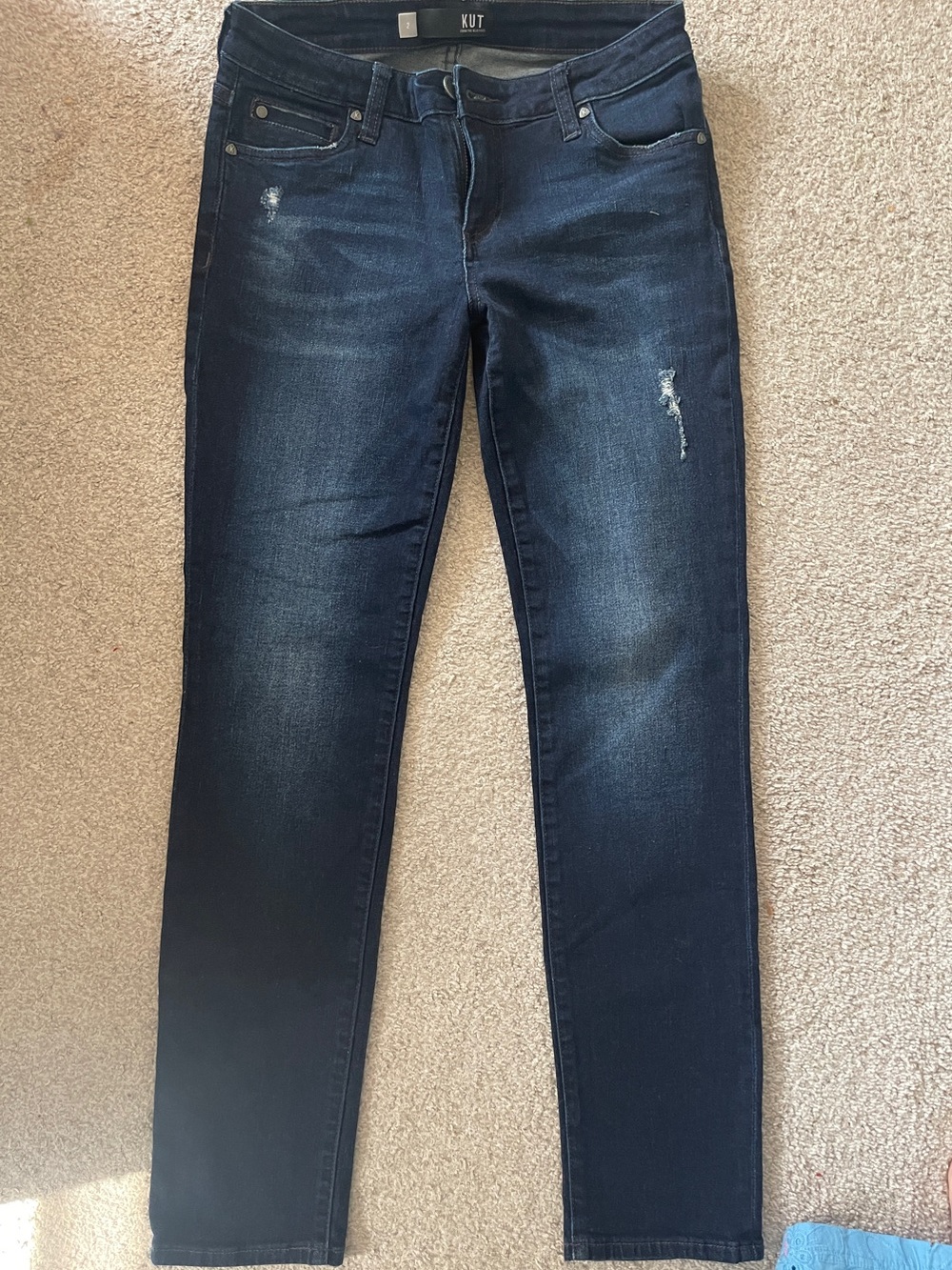 Kut from the Kloth Catherine Boyfriend Jeans with Subtle Distress